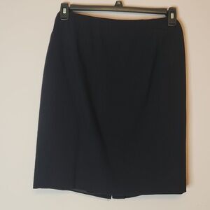 VALERIE STEVENS 100% Pure Wool Pencil Skirt Black, size 8